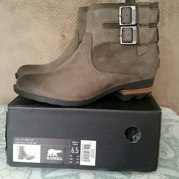 sorel lolla bootie major black